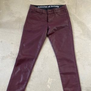 Faux Leather Pants